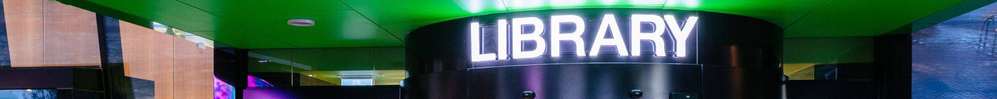 Image: Revolving doors at the front of Dandenong Library