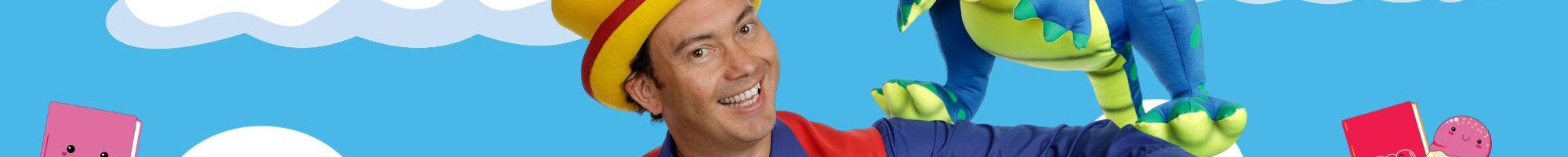 A man dressed in brightly coloured clothing against a blue sky with clouds and fruit. The words BIG Summer Read appear on the image.